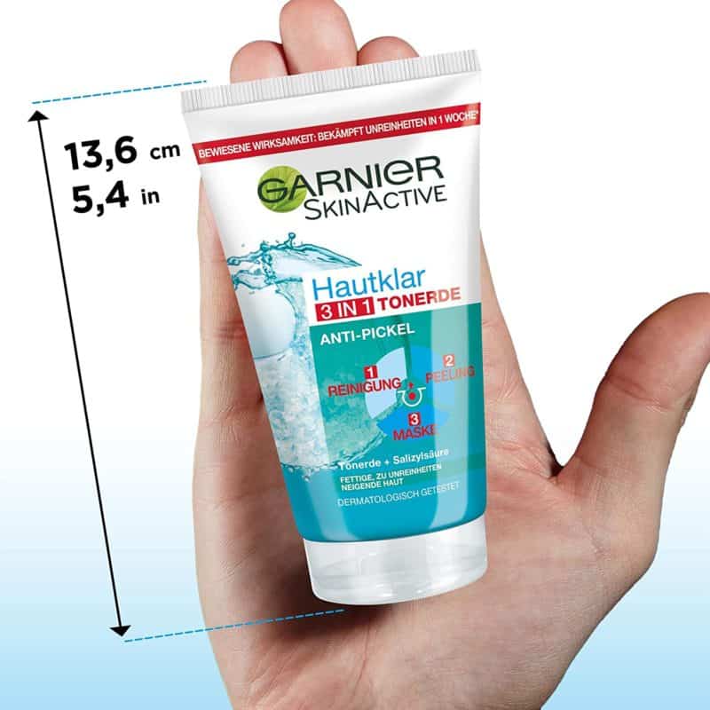 Sữa Rửa Mặt Garnier Hautklar 3in1 Tonerde Dành Cho Da Mụn & Bị Nhờn 150ml 4 Sữa Rửa Mặt Garnier Hautklar 3in1 Tonerde Dành Cho Da Mụn & Bị Nhờn 150ml