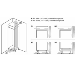 Tủ Đông Bosch GIN81ACF0 Serie 6 Âm Tủ 212L 4 Tủ Đông Bosch GIN81ACF0 Serie 6 Âm Tủ 212L