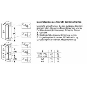 Tủ Đông Bosch GIN81ACF0 Serie 6 Âm Tủ 212L 5 Tủ Đông Bosch GIN81ACF0 Serie 6 Âm Tủ 212L
