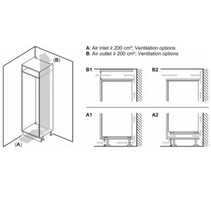 Tủ Lạnh Bosch KIR81AFE0 Serie 6 Âm Tủ 319L
