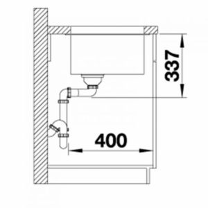 Chậu Rửa Đơn Blanco Subline 800U 526005 4 Chậu Rửa Đơn Blanco Subline 800U 526005