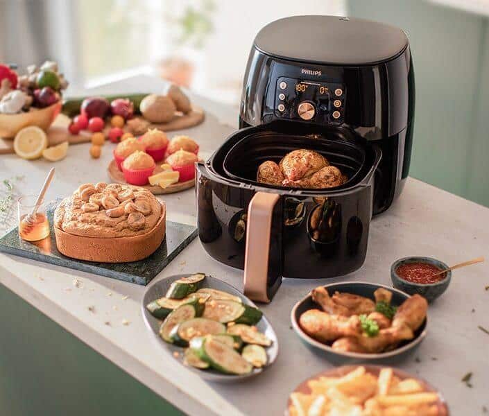 làm các món bánh bằng nồi chiên không dầu