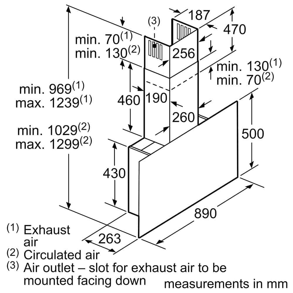 Siemens iQ700 LC97FVW62S-10 Máy Hút Mùi Siemens iQ700 LC97FVW62S