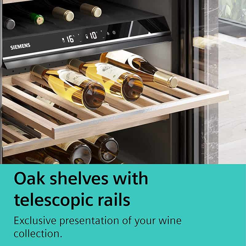 Tủ Bảo Quản Rượu Vang Siemens iQ500 KW16KATGAG - 44 Chai 10 Tủ Bảo Quản Rượu Siemens iQ500 KW16KATGAG