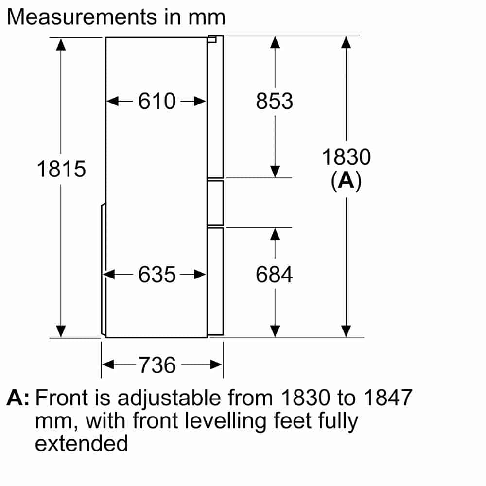 Siemens iQ700 KF96RSBEA-8 Tủ Lạnh Siemens iQ700 KF96RSBEA – 572L