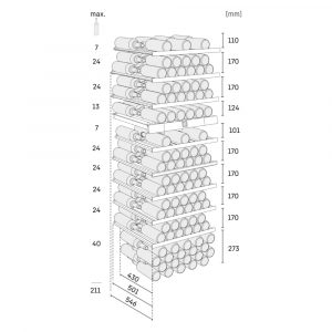 Tủ bảo quản rượu vang Liebherr WTes 5972 Vinidor 211 chai độc lập 8 tu bao quan ruou vang liebherr wtes 5972 vinidor 7 Gia Dụng Đức Đà Nẵng