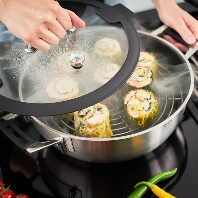 Nồi Hấp Roesle Silence PRO 91978 28cm Lớp Chống Dính ProResist 9 Nồi Hấp Roesle Silence PRO 91978 28cm Lớp Chống Dính ProResist