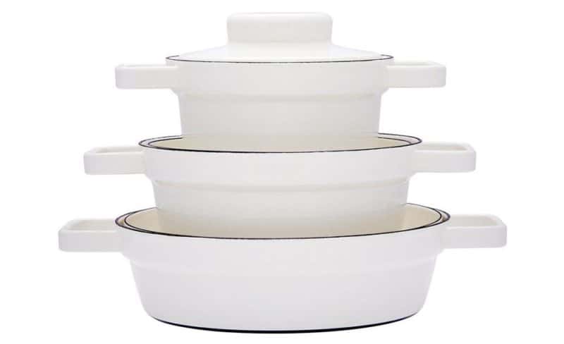 Nồi Riess Aromapots Pure White 20cm 1,75L & 24cm 3,5L