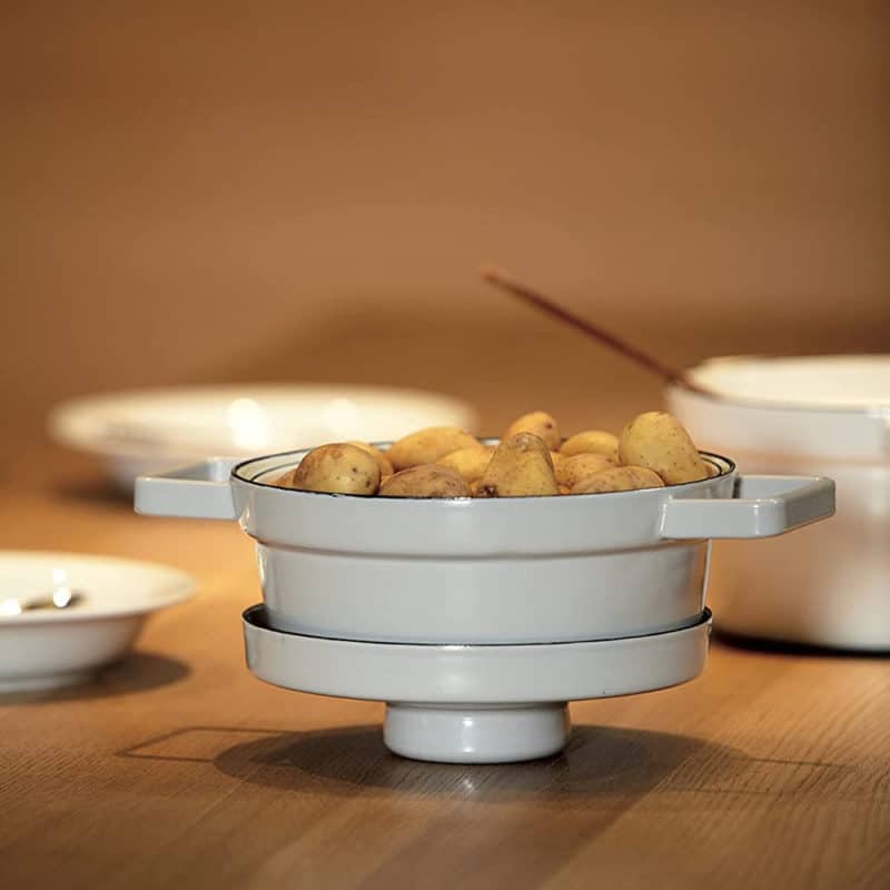 Nồi Riess Aromapots Light Grey 20 & 24cm 10 Nồi Riess Aromapots Light Grey 20 & 24cm