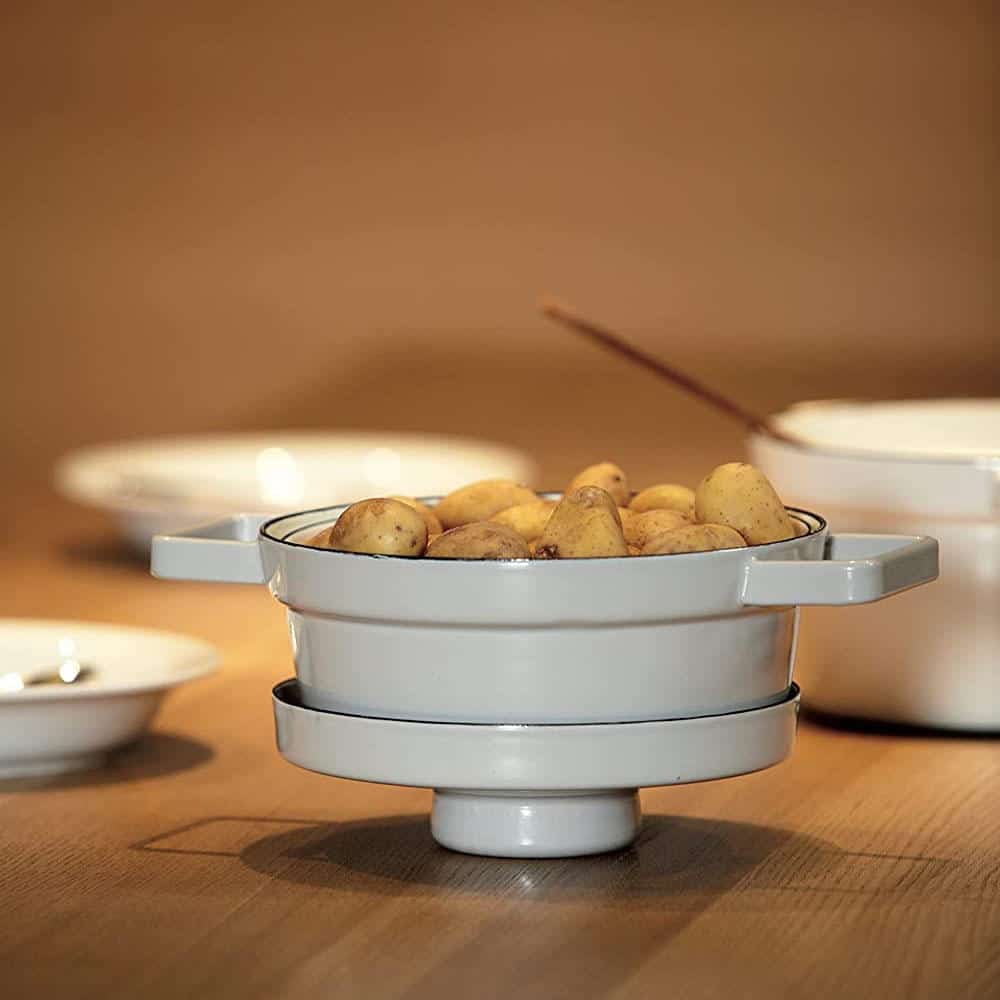 Noi-Riess-Aromapots-Light-Grey-20-24cm-8 Nồi Riess Aromapots Light Grey 20 & 24cm