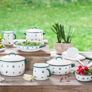 Nồi hầm Riess Country Gmundner Streublumen 16 - 18 - 20cm