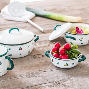 Nồi hầm Riess Country Gmundner Streublumen 16 - 18 - 20cm