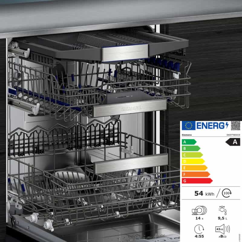 Máy Rửa Chén Âm Tủ Siemens iQ700 SN97T800CE