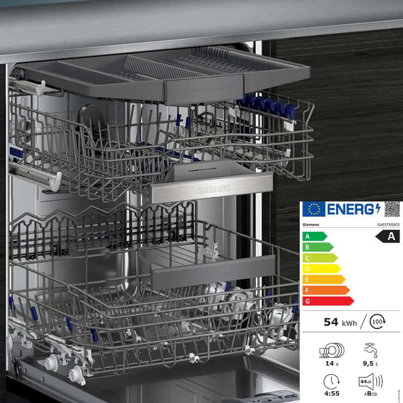 Máy Rửa Chén Âm Tủ Siemens iQ500 SX85TX00CE XXL 13 Máy Rửa Chén Âm Tủ Siemens iQ500 SX85TX00CE XXL