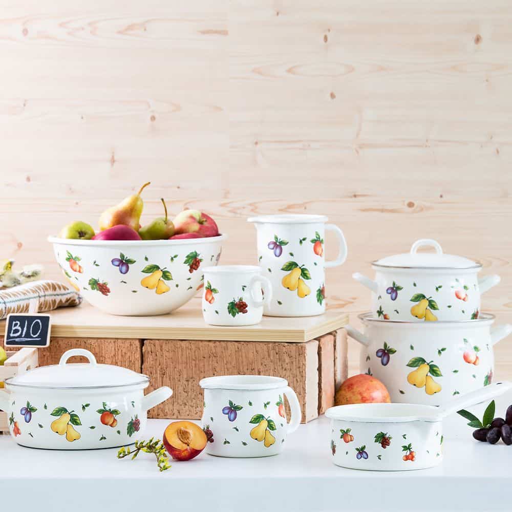 Nồi Hầm Riess Country Obstgarten-1 Nồi Hầm Riess Country Obstgarten 16-18-20cm