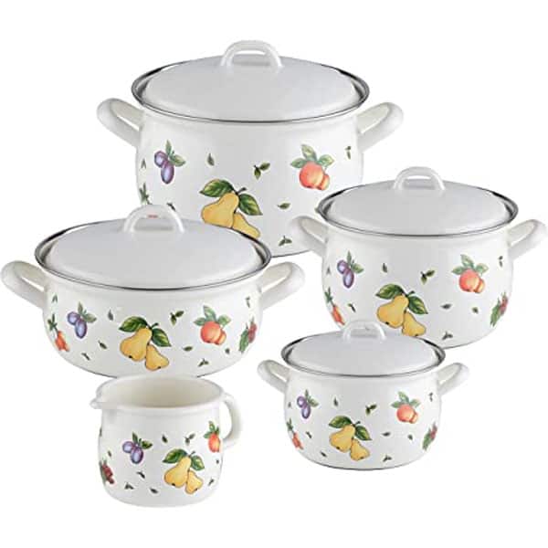 Nồi Hầm Riess Country Obstgarten 16-18-20cm 4 Nồi Hầm Riess Country Obstgarten 16-18-20cm