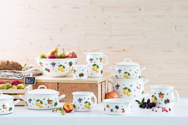 Nồi Hầm Riess Country Obstgarten 16-18-20cm 3 Nồi Hầm Riess Country Obstgarten 16-18-20cm