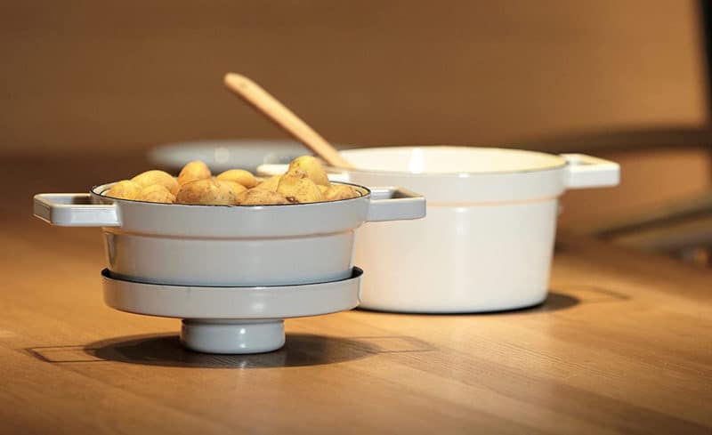 Nồi Riess Aromapots Pure White 20cm 1,75L & 24cm 3,5L