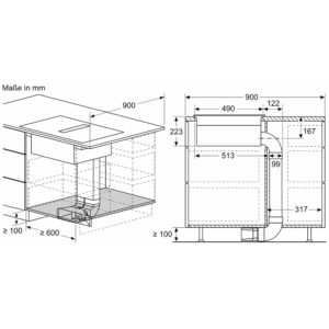Bếp Từ Kết Hợp Hút Mùi Siemens iQ500 ED877FQ25E