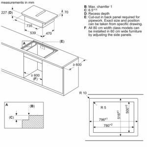 Bếp Từ Kết Hợp Hút Mùi Siemens iQ700 EX807LX57E - 80cm