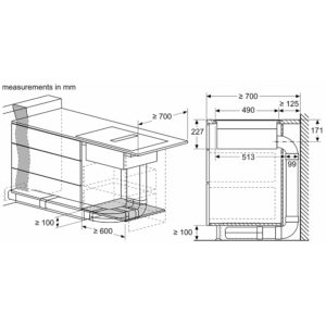 Bếp Từ Kết Hợp Hút Mùi Siemens iQ700 EX807LX57E - 80cm