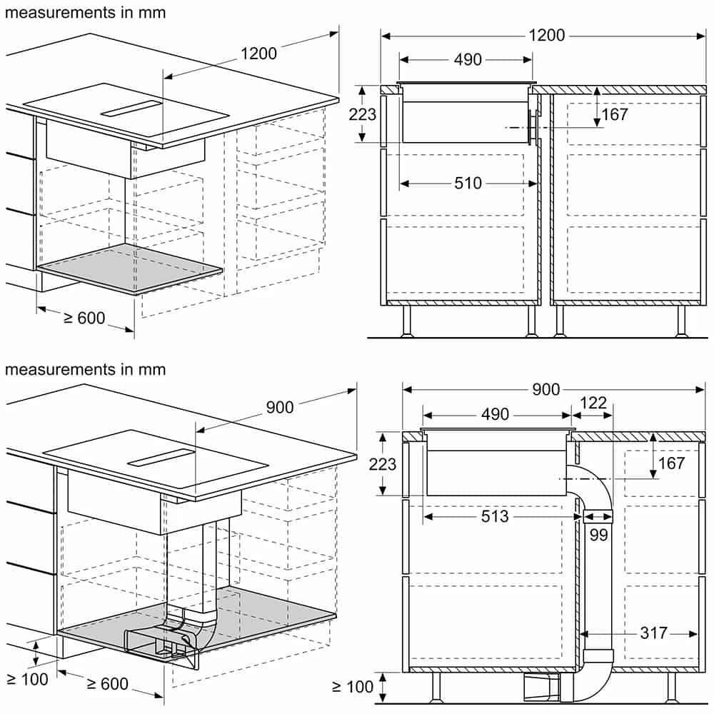 Siemens iQ700 EX877LX67E-12 Bếp Từ Kết Hợp Hút Mùi Siemens iQ700 EX877LX67E - 80CM