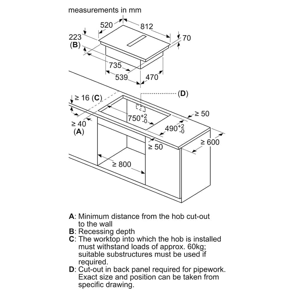 Siemens iQ700 EX877LX67E-6 Bếp Từ Kết Hợp Hút Mùi Siemens iQ700 EX877LX67E - 80CM