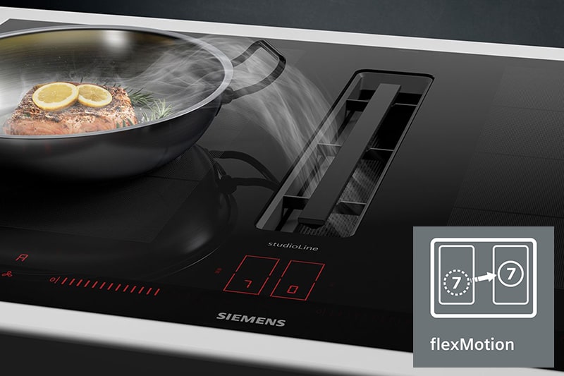 Bếp Từ Kết Hợp Hút Mùi Siemens iQ700 EX877LX67E - 80CM 24 Bếp Từ Kết Hợp Hút Mùi Siemens iQ700 EX877LX67E - 80CM