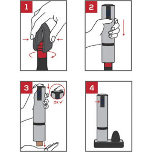 Máy Mở Nút Chai Peugeot Elis Touch Carbone 201043 27cm