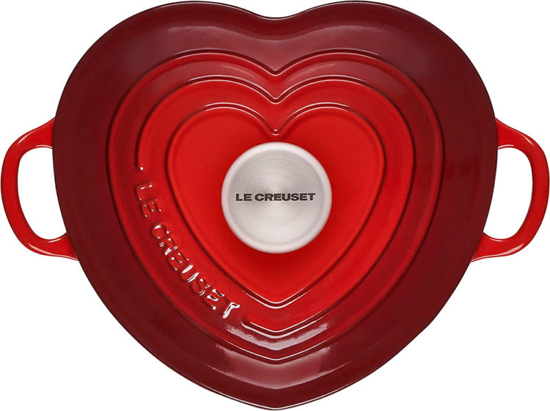 Nồi Gang Le Creuset Heart Cocotte Cerise 1,9L