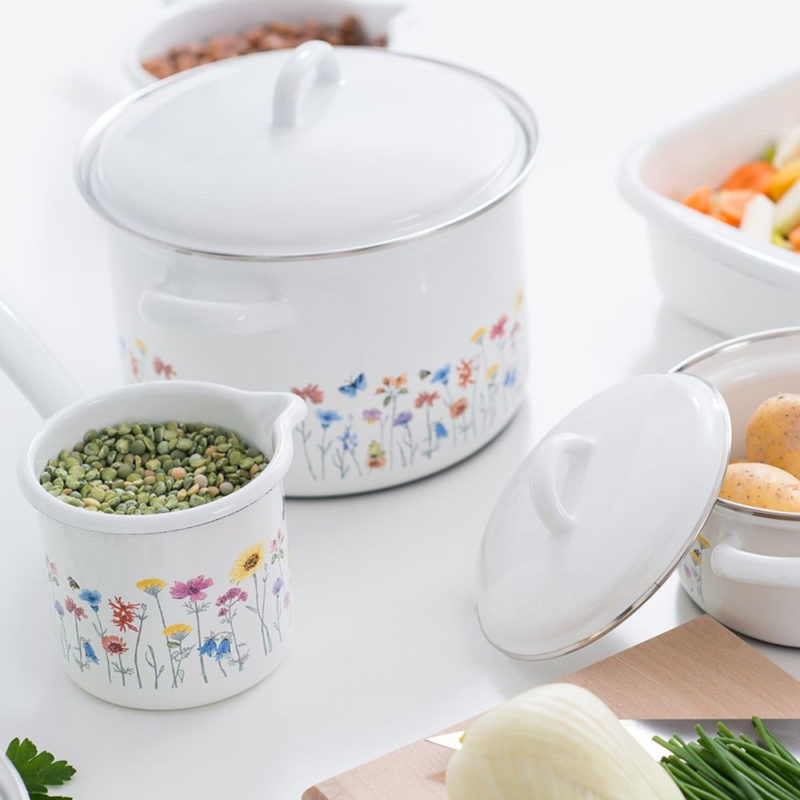 Nồi Hầm Riess Country Flora 14 - 22cm