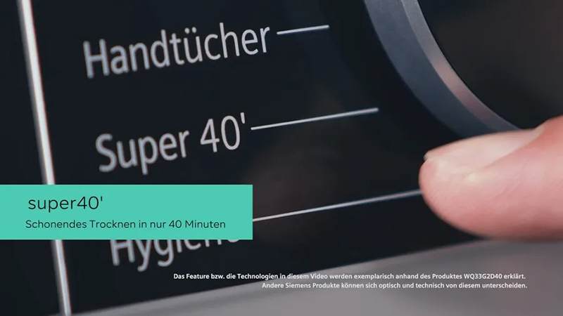 Máy Sấy Bơm Nhiệt Siemens iQ500 WQ33G2C90 8kg - extraKlasse