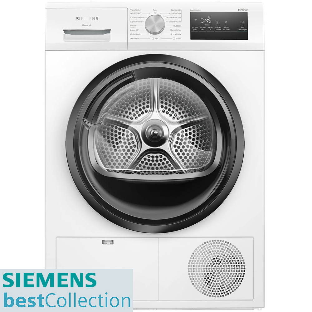 Siemens iQ300 WT45HVG3-1 Máy Sấy Bơm Nhiệt Siemens iQ300 WT45HVG3 8kg - bestCollection