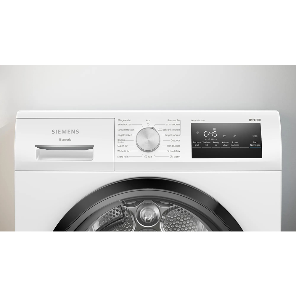 Siemens iQ300 WT45HVG3-3 Máy Sấy Bơm Nhiệt Siemens iQ300 WT45HVG3 8kg - bestCollection
