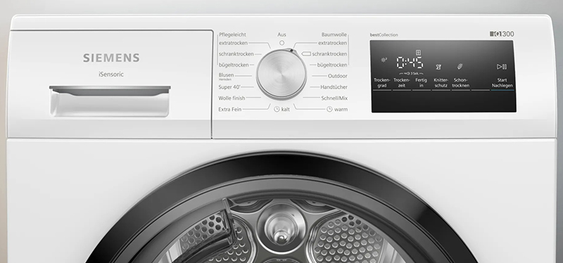 Máy Sấy Bơm Nhiệt Siemens iQ300 WT45HVG3 8kg - bestCollection 10 Máy Sấy Bơm Nhiệt Siemens iQ300 WT45HVG3 8kg - bestCollection