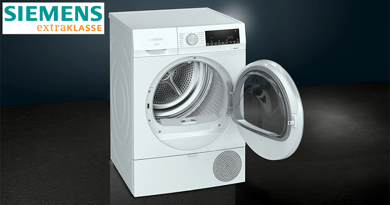 Máy Sấy Bơm Nhiệt Siemens iQ500 WQ33G2C90 8kg - extraKlasse