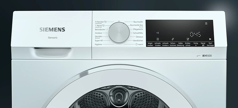 Máy Sấy Bơm Nhiệt Siemens iQ500 WQ33G2C90 8kg - extraKlasse