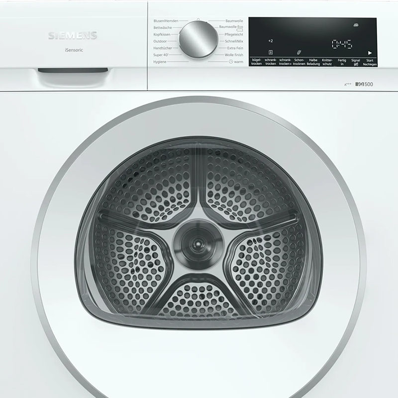 Máy Sấy Bơm Nhiệt Siemens iQ500 WQ33G2D175 8kg - extraKlasse