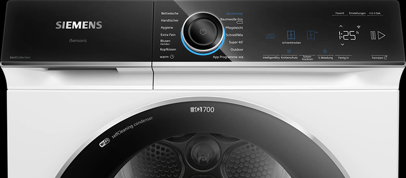 Máy Sấy Bơm Nhiệt Siemens iQ700 WQ45B2BG0 9kg 16 Máy Sấy Bơm Nhiệt Siemens iQ700 WQ45B2BG0 9kg