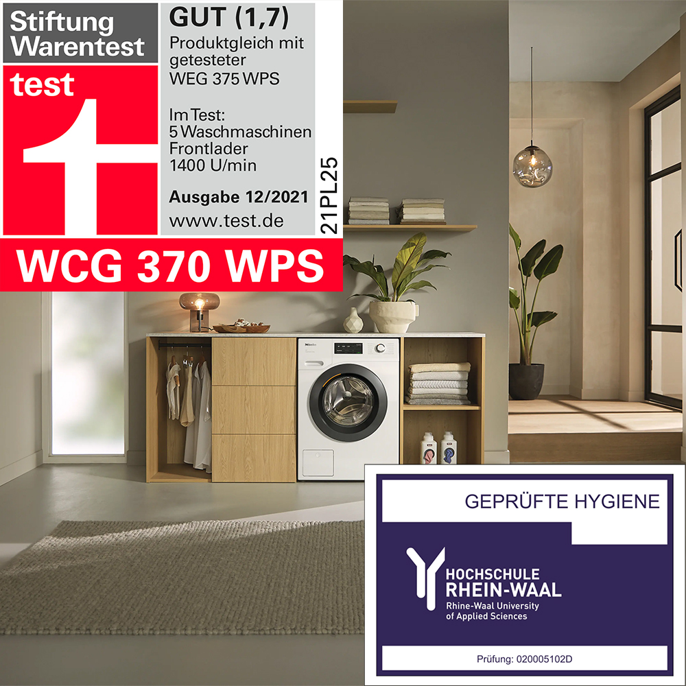 Miele WCG370 WPS PWash-4 Máy Giặt Cửa Trước Miele WCG370 WPS PWash 9kg