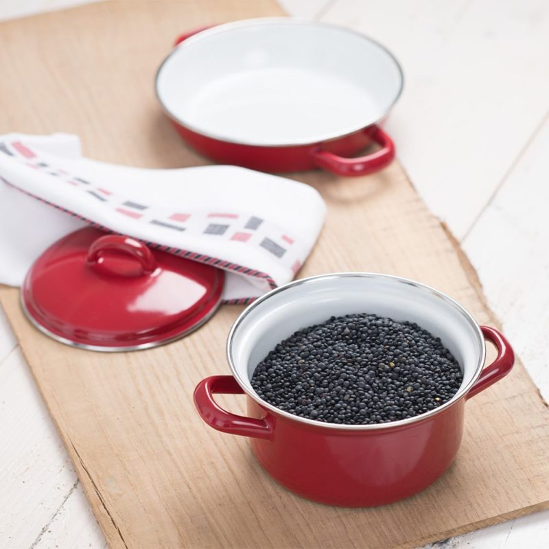 Nồi Hầm Cao Riess Classic Red 16cm, 1.5L & 18cm 2,5L