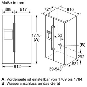 Tủ Lạnh Bosch KAD92HBFP Side By Side Serie 8 14 Tu Lanh Bosch KAD92HBFP Side By Side Serie 8 16 Gia Dụng Đức Đà Nẵng