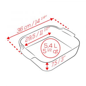 Khay nướng vuông gốm Peugeot Appolia 61 khay nuong vuong peugeot appolia 20 Gia Dụng Đức Đà Nẵng