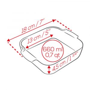 Khay nướng vuông gốm Peugeot Appolia 58 khay nuong vuong peugeot appolia 61 Gia Dụng Đức Đà Nẵng