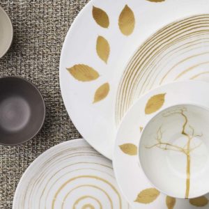 Bình Đựng Cream Dibbern Gold Leaf 0115108800 0.3L 2 Hũ Đựng Đường Dibbern Gold Leaf 0116008800 0.25L