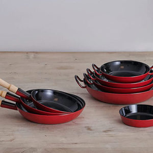 Chảo Riess Classic 0563-019 20cm Red Tay Cầm Gỗ