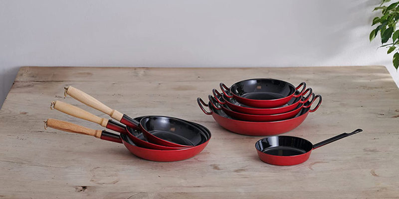 Chảo Riess Classic 0447-020 16cm Red Tay Cầm Sắt Có Móc Treo 