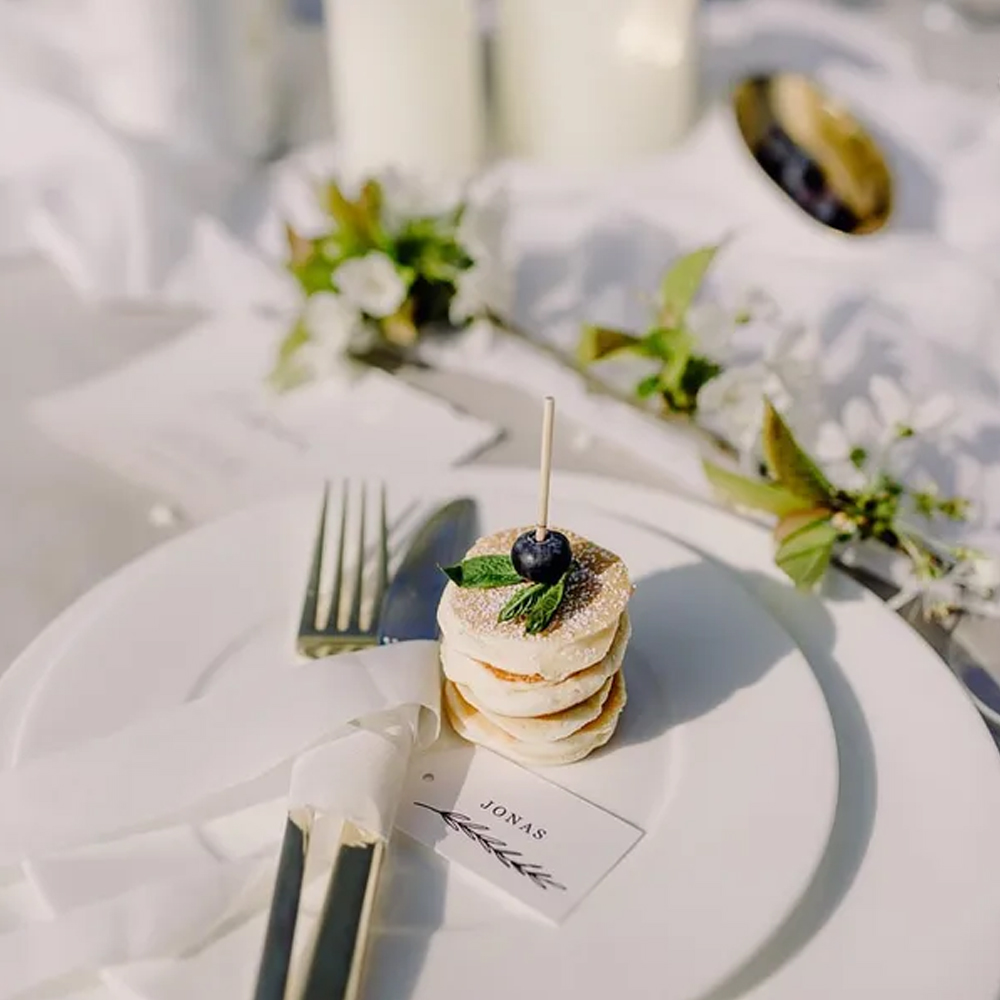 Đĩa Dibbern Fine Dining Trắng 24cm & 28cm Đĩa Dibbern Fine Dining Trắng 24cm & 28cm