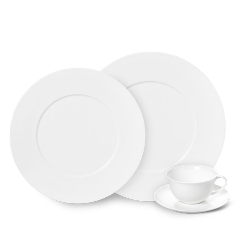 Đĩa Dibbern Fine Dining Trắng 24cm & 28cm 8 Đĩa Dibbern Fine Dining Trắng 24cm & 28cm