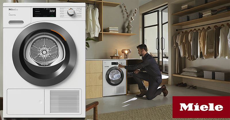 Máy Sấy Quần Áo Heat Pump Miele TCF760WP EcoSpeed 8kg 9 Máy Sấy Quần Áo Heat Pump Miele TCF760WP EcoSpeed 8kg